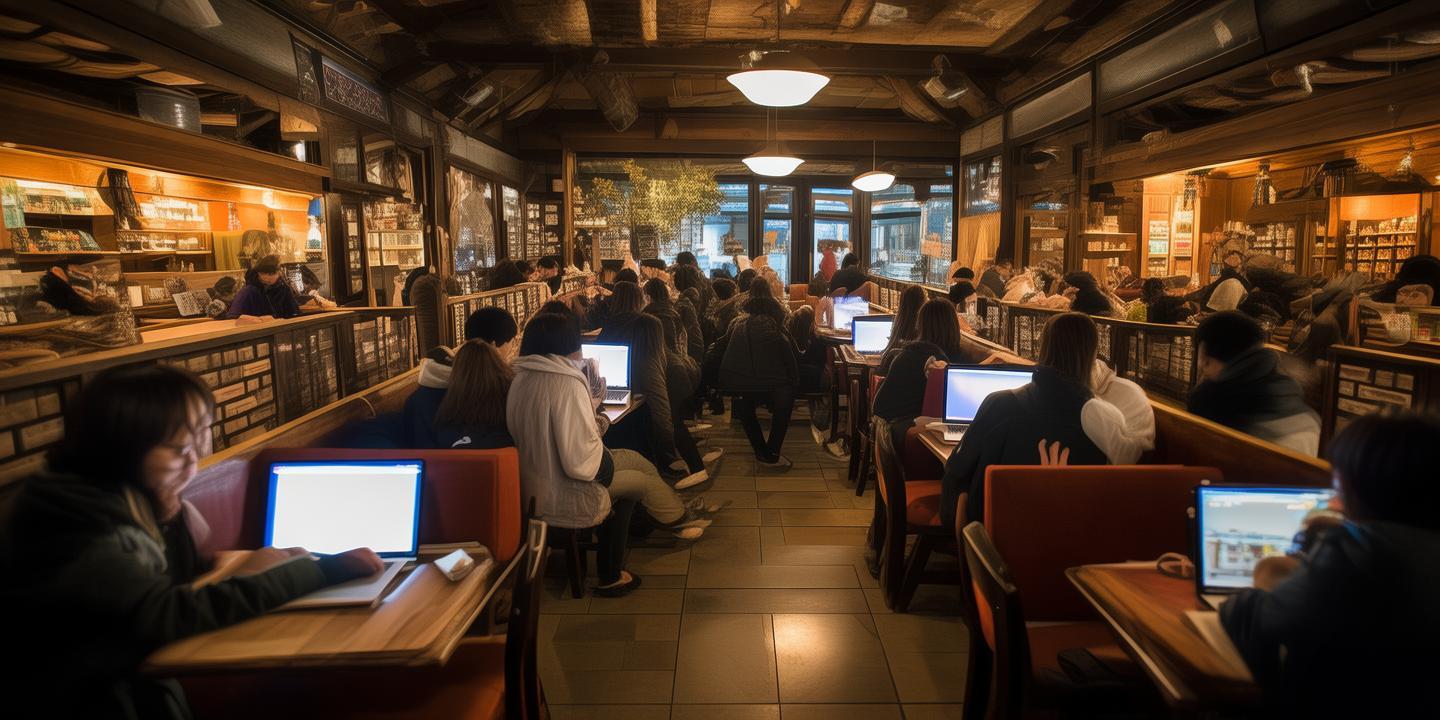 乐至某茶馆设“自习包厢”走红,大学生凌晨抢座挤爆门店